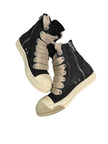 Rick Owen Ramone Suede Leather Jumbo Lace Black