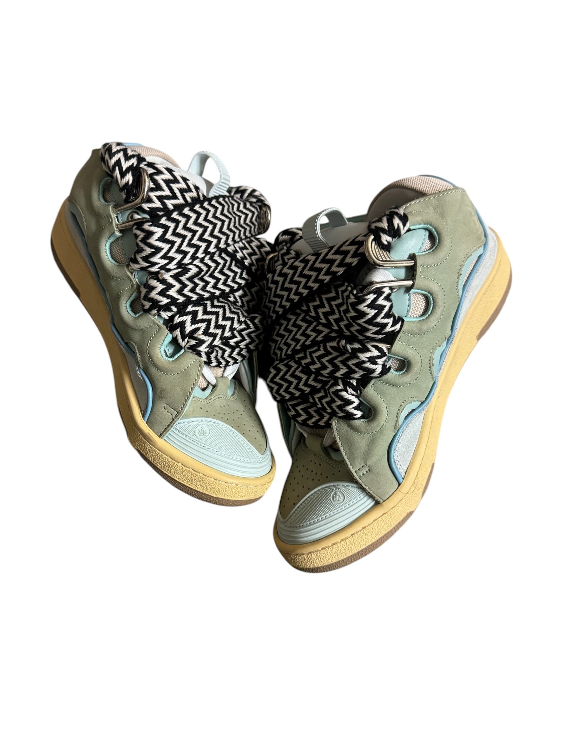 Lanvin Curb Sneaker Blue/Cream