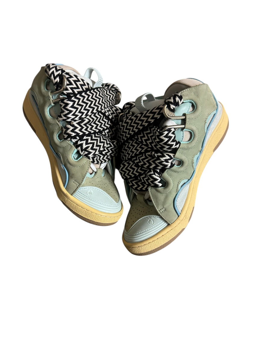 Lanvin Curb Sneaker Blue/Cream