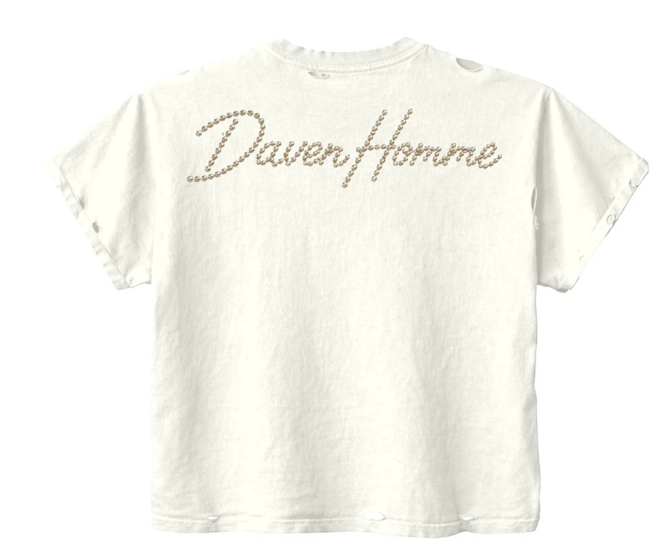 Daven Homme DVH Studded Tee White