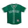 Supreme Mitchell & Ness Satin Baseball Jersey Green
