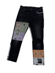Amiri Bandana Art Patch Jean Aged Black