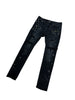 Purple Paint Splatter Black Denim