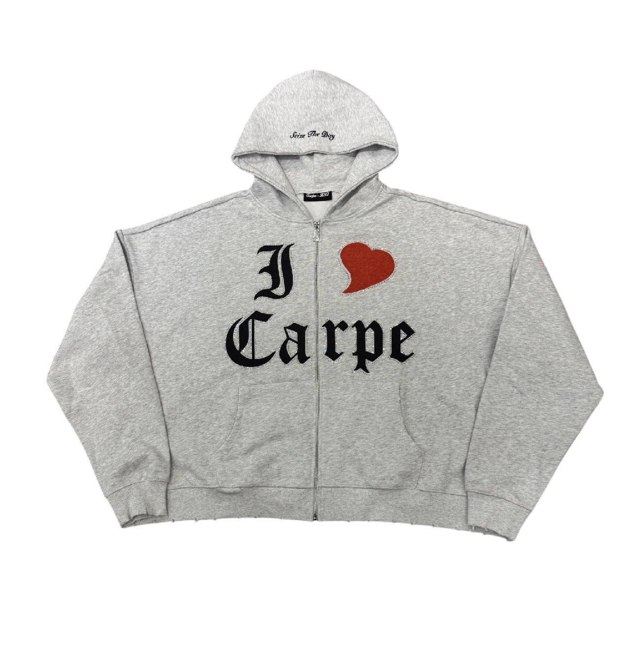 Carpe Diem ‘I Heart Carpe’ Zip Up Grey