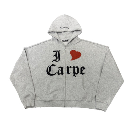 Carpe Diem ‘I Heart Carpe’ Zip Up Grey