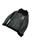 Avirex Shearling Bomber Jacket Black