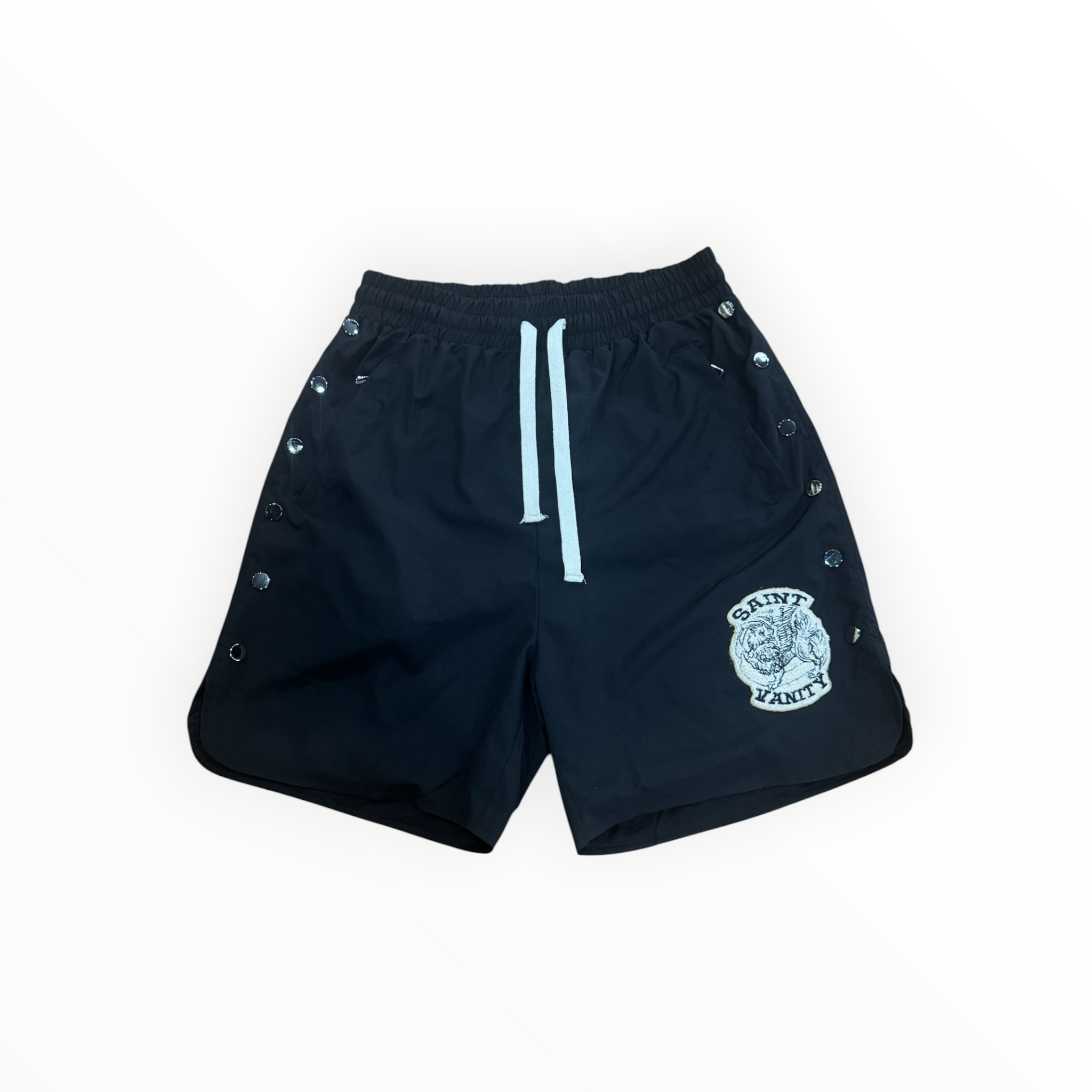 Saint Vanity Nylon Cargo Shorts Black