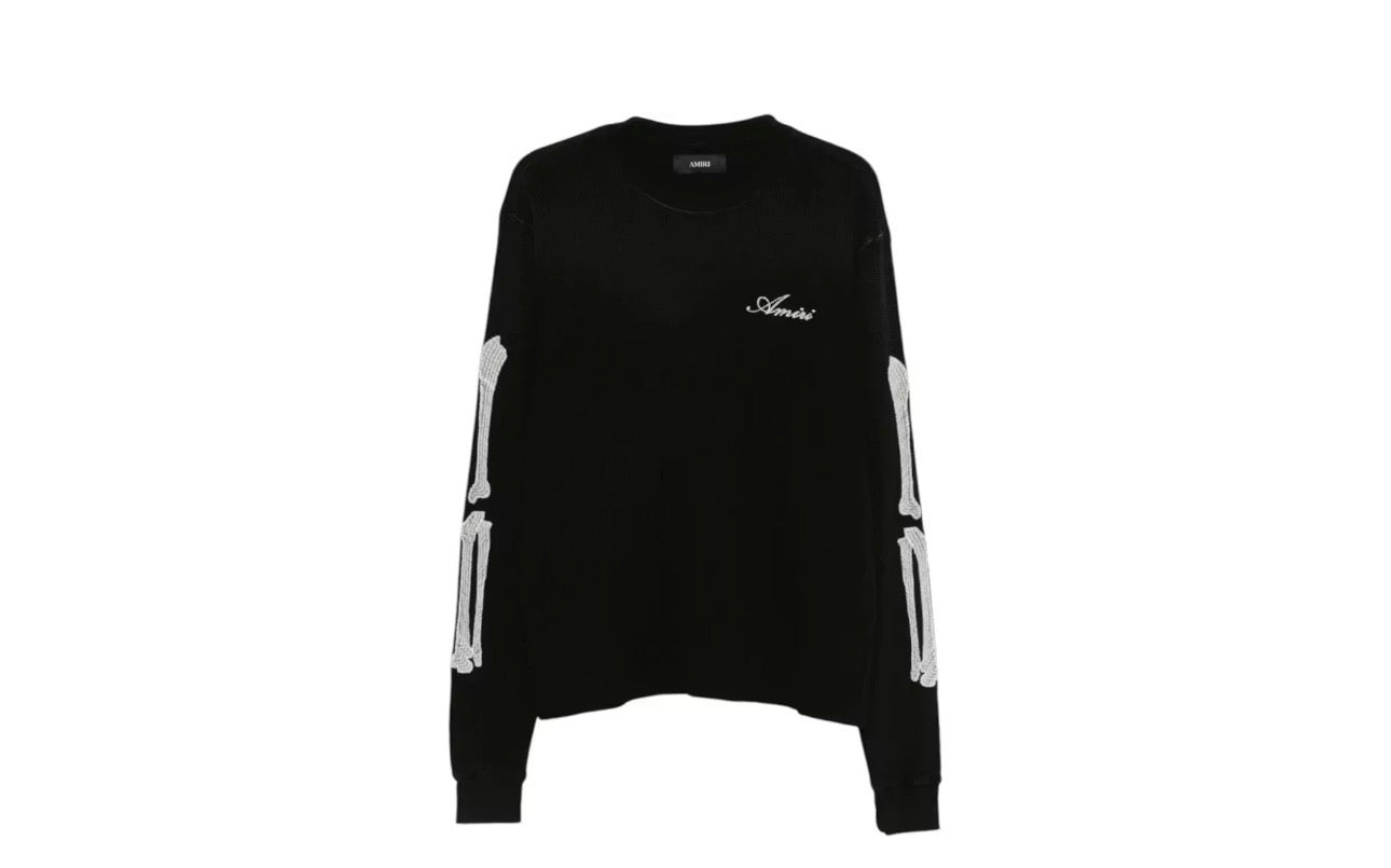 Amiri Bone L/S Tee Black