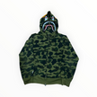 BAPE 1st Camo Shark Full Zip Hoodie Green