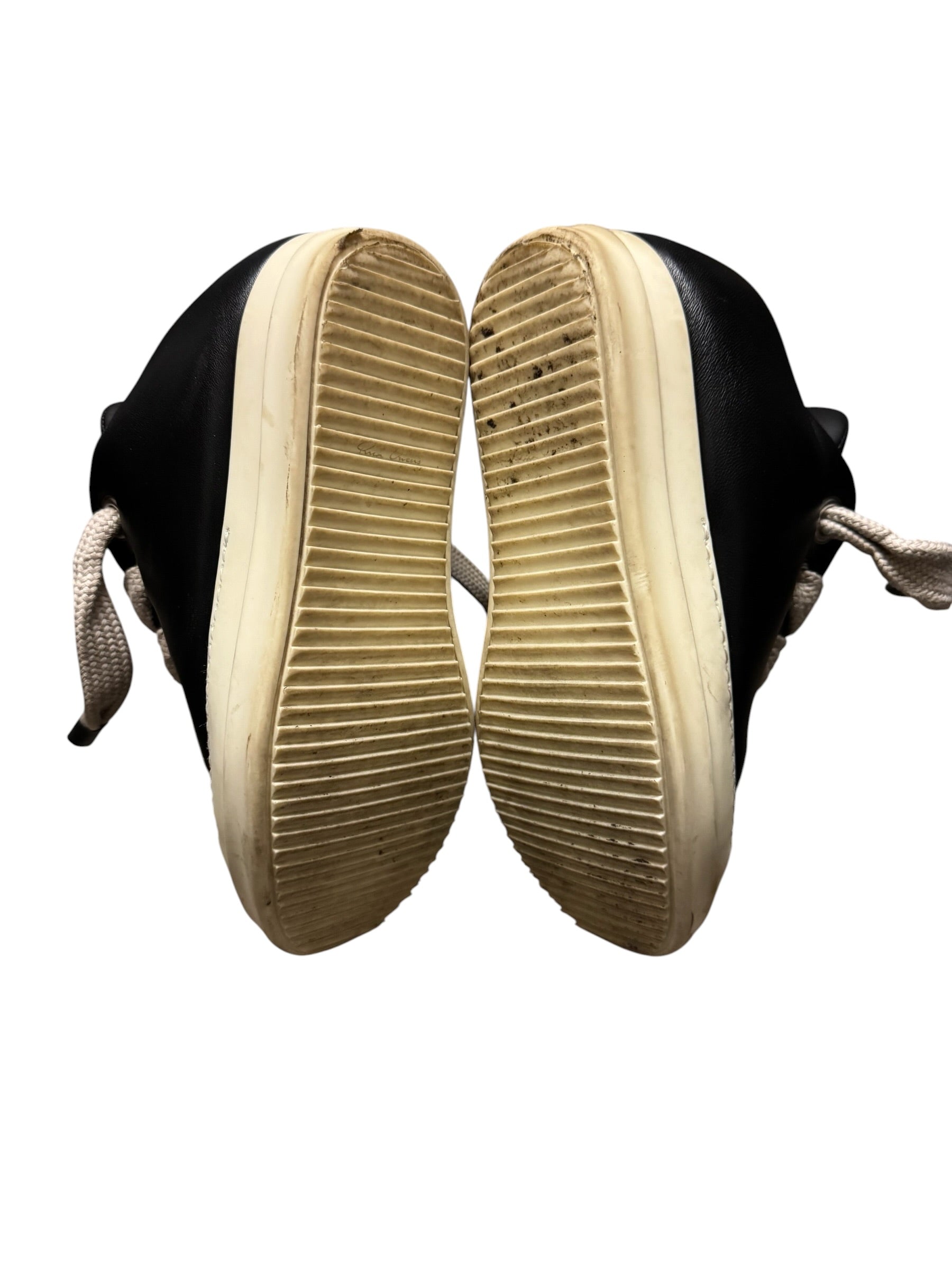 Rick Owens Padded Jumbo Lace Low Black
