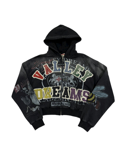 Vale Forever Blasted Zip Up Black