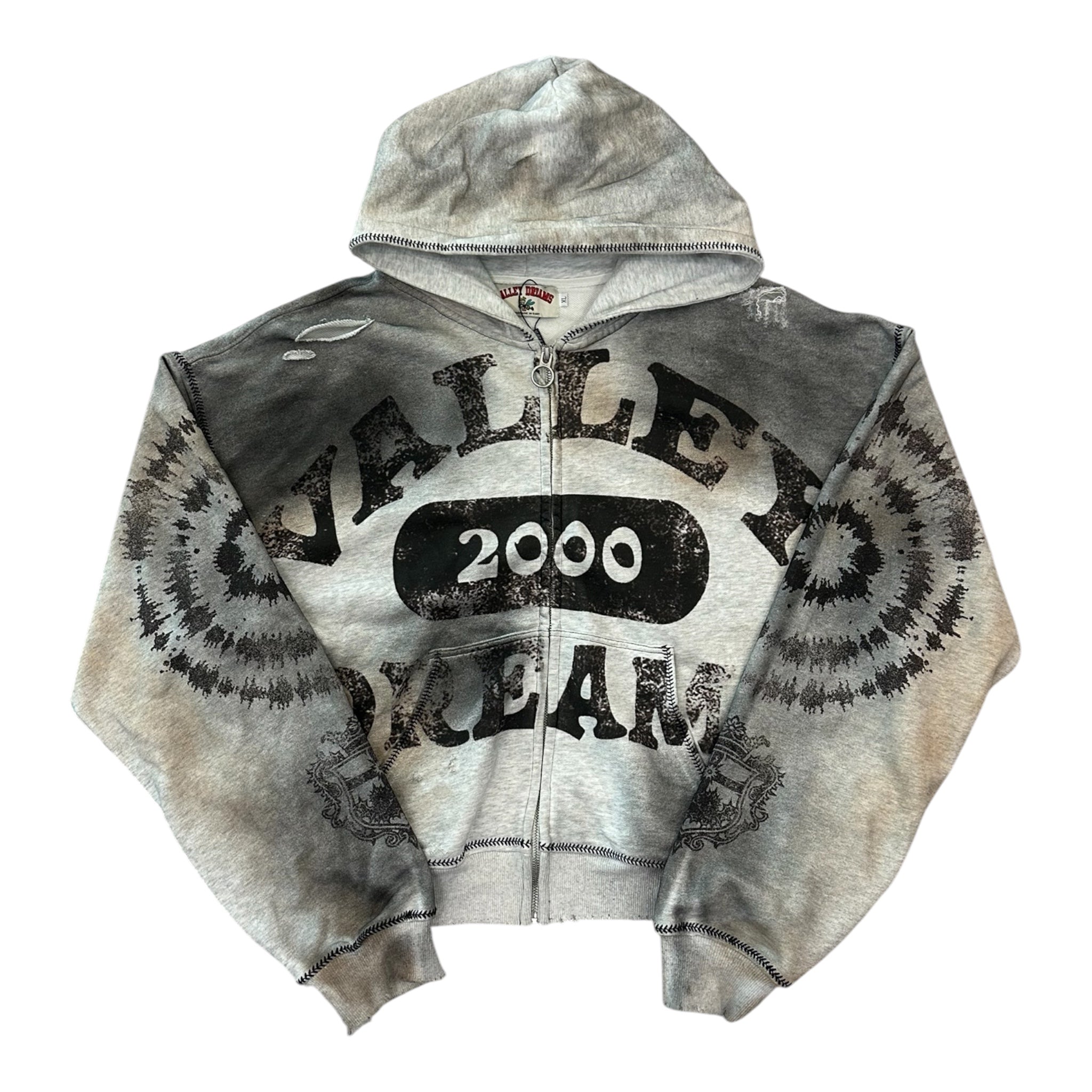 Vale Forever Spiral Zip Up Hoodie