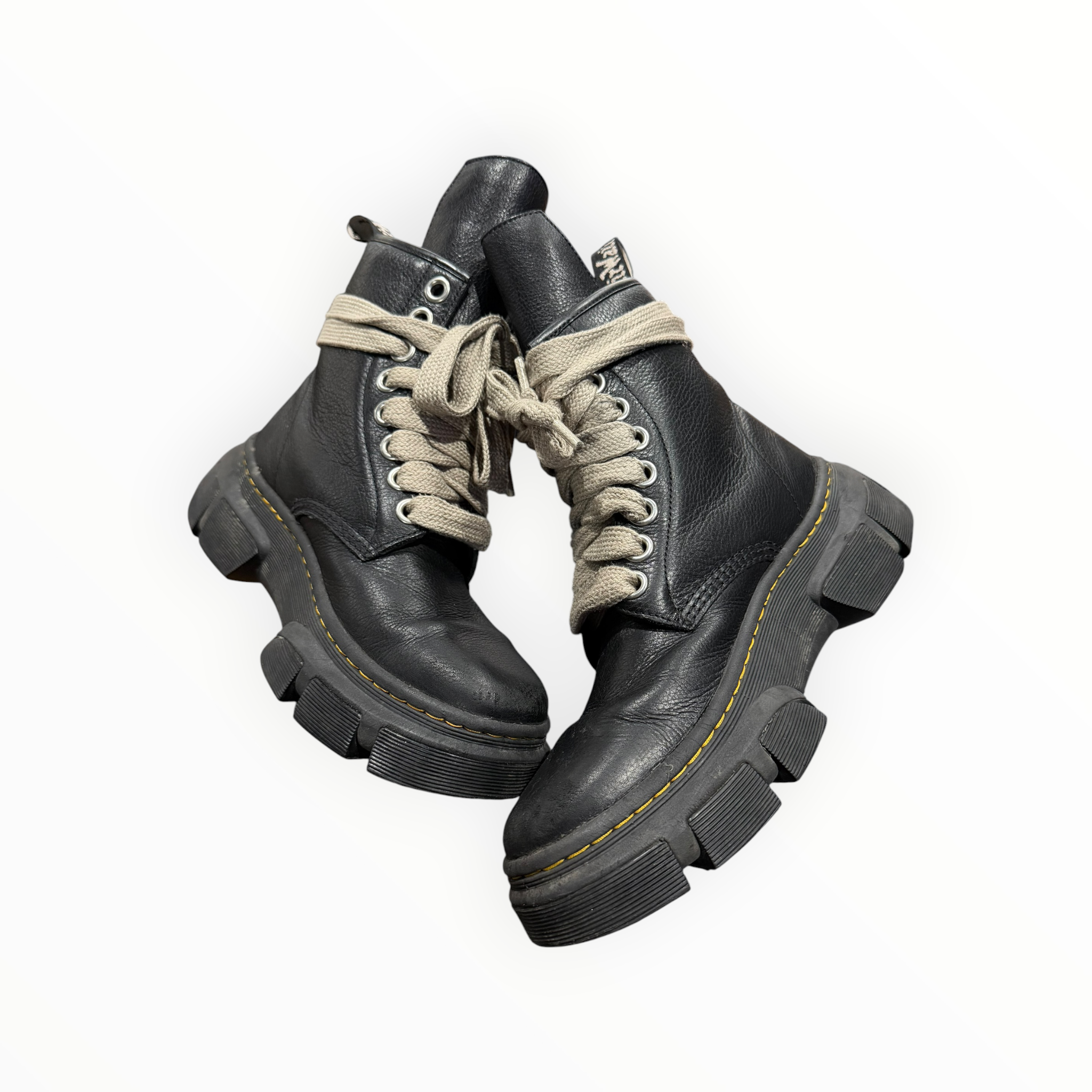 Dr. Martens 1460 DMXL Jumbo Lace Zip Boot Rick Owens Black