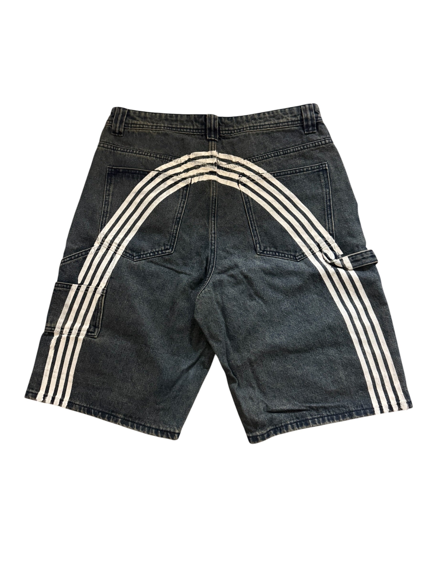 Carpe Diem Arch Double Knee Jorts Blue