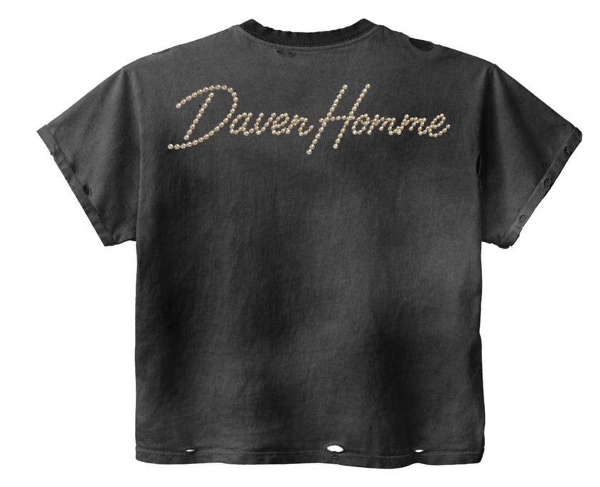 Daven Homme DVH Studded Tee Black