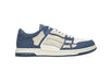 Amiri Skel Top Low Vintage Blue Quad Monogram Debossed