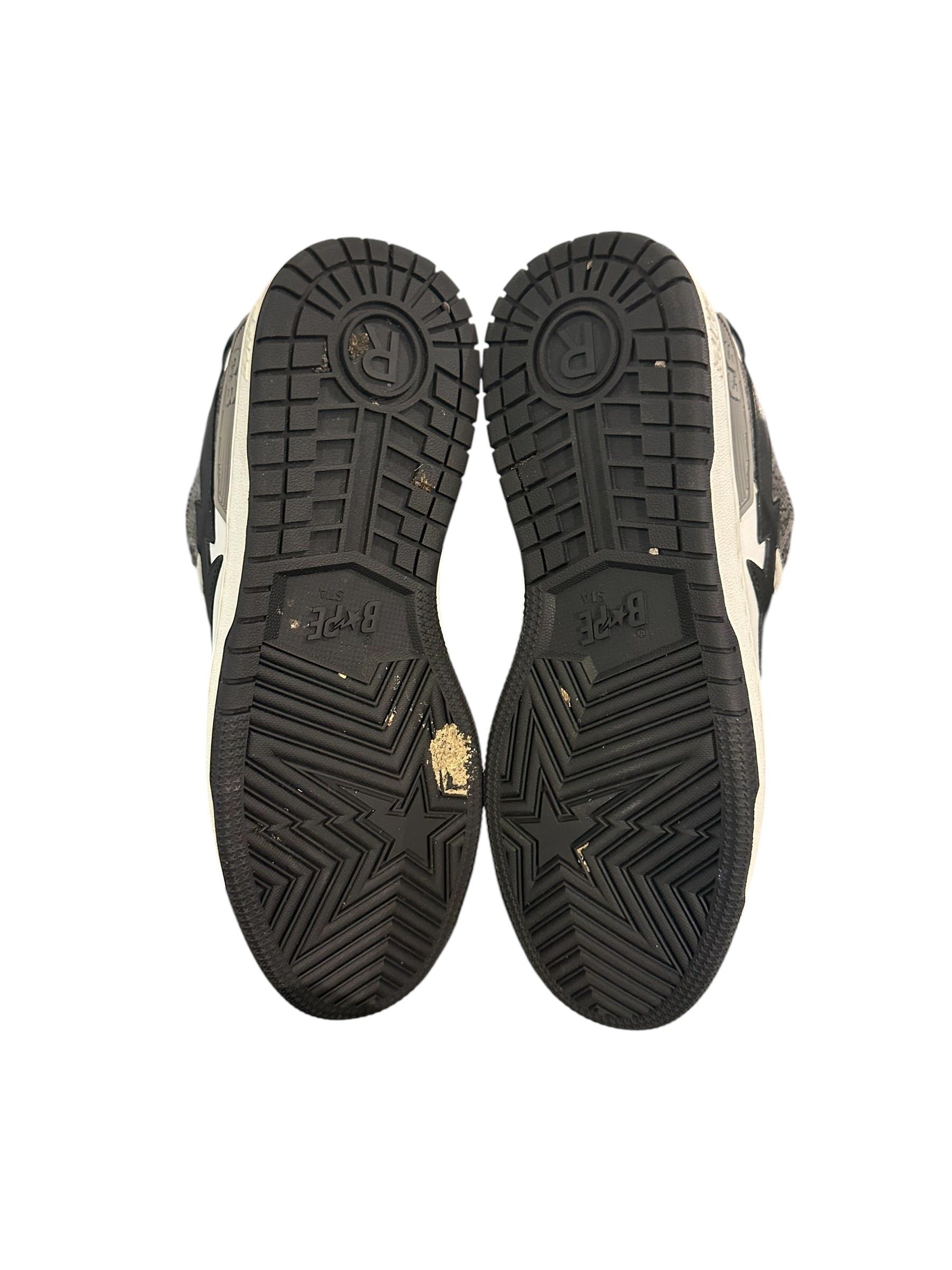 A Bathing Ape Sk8 Sta #1 Black Snakeskin