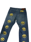 Kapital Smiley Face Embroidered Denim Jeans