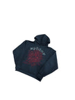 Sp5der OG Rhinestone Logo Hoodie Black