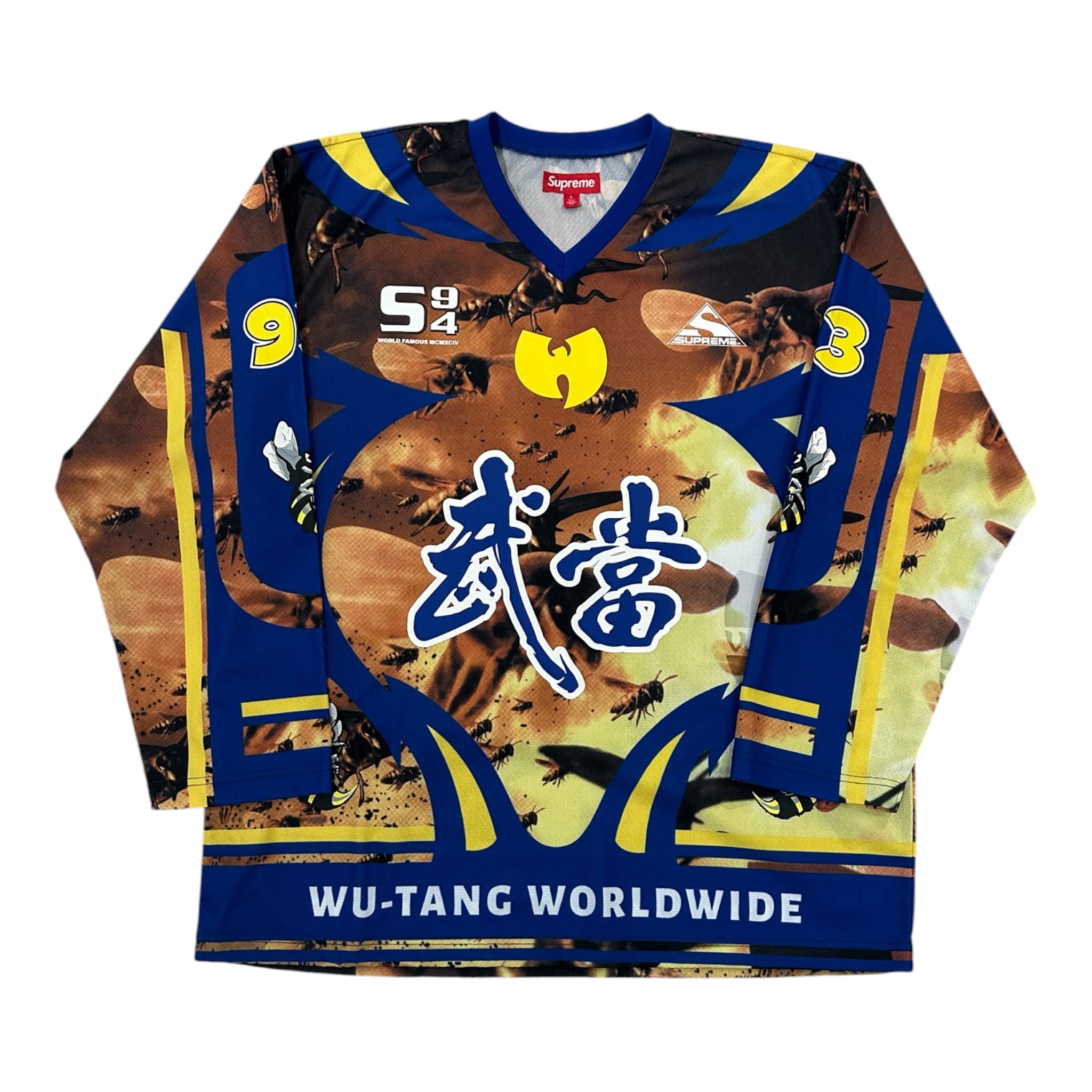 Supreme Wu-Tang Clan Hockey Jersey Blue