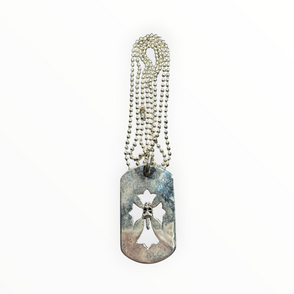 Chrome Hearts Dagger Dog Tag Necklace