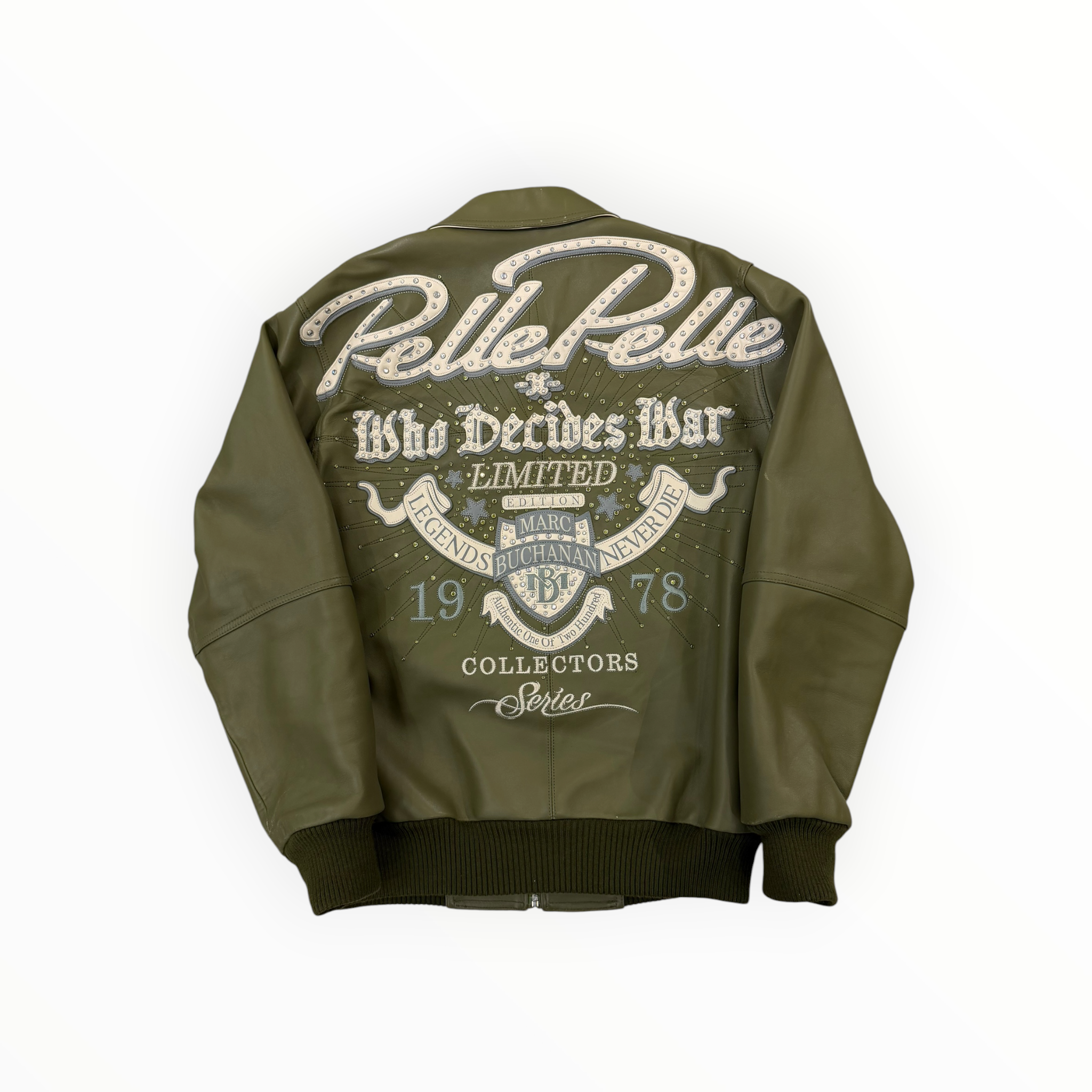 Pelle Pelle x Who Decides War Goat Leather Jacket Khaki