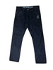 Bape Slim Taper Rhinestone Head Logo Denim