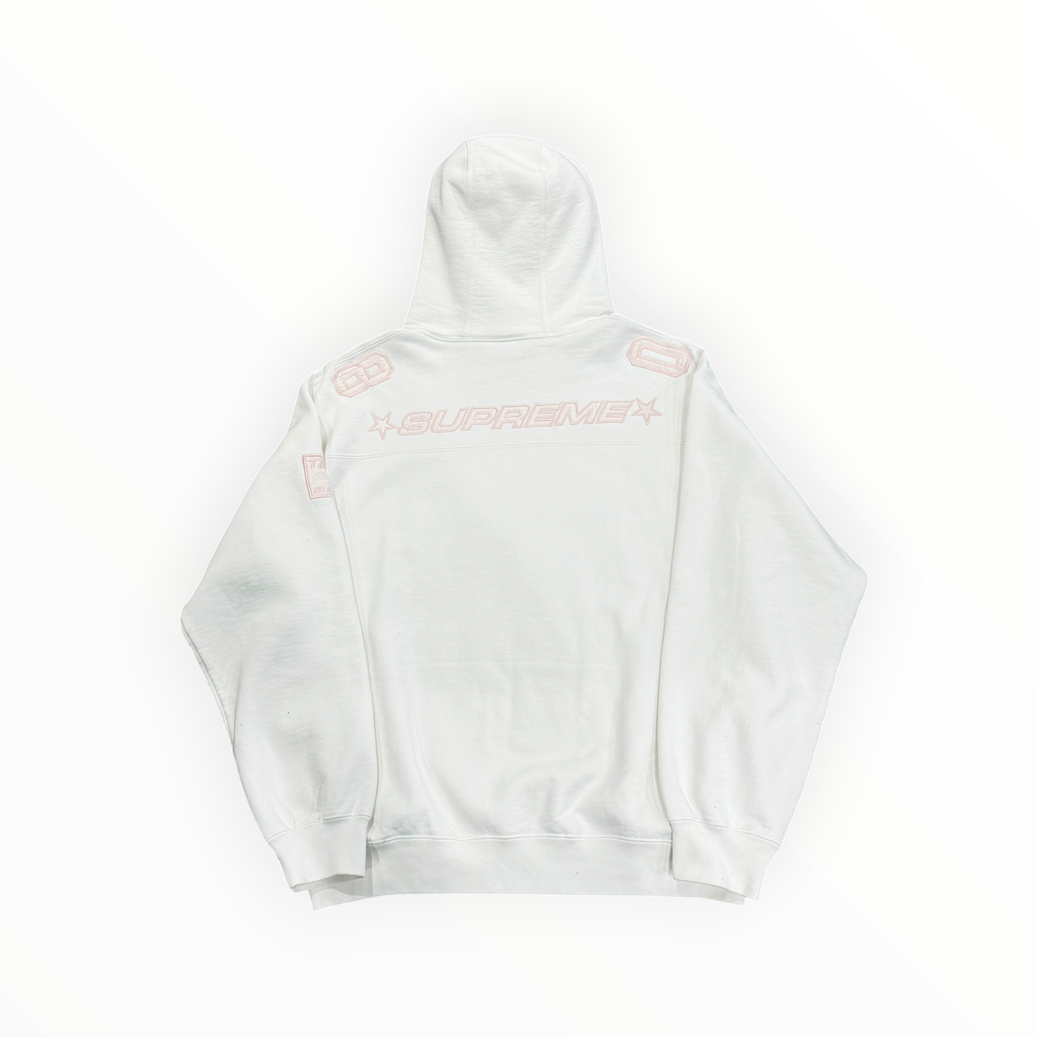 Supreme Football Jersey Hooded Sweatshirt White