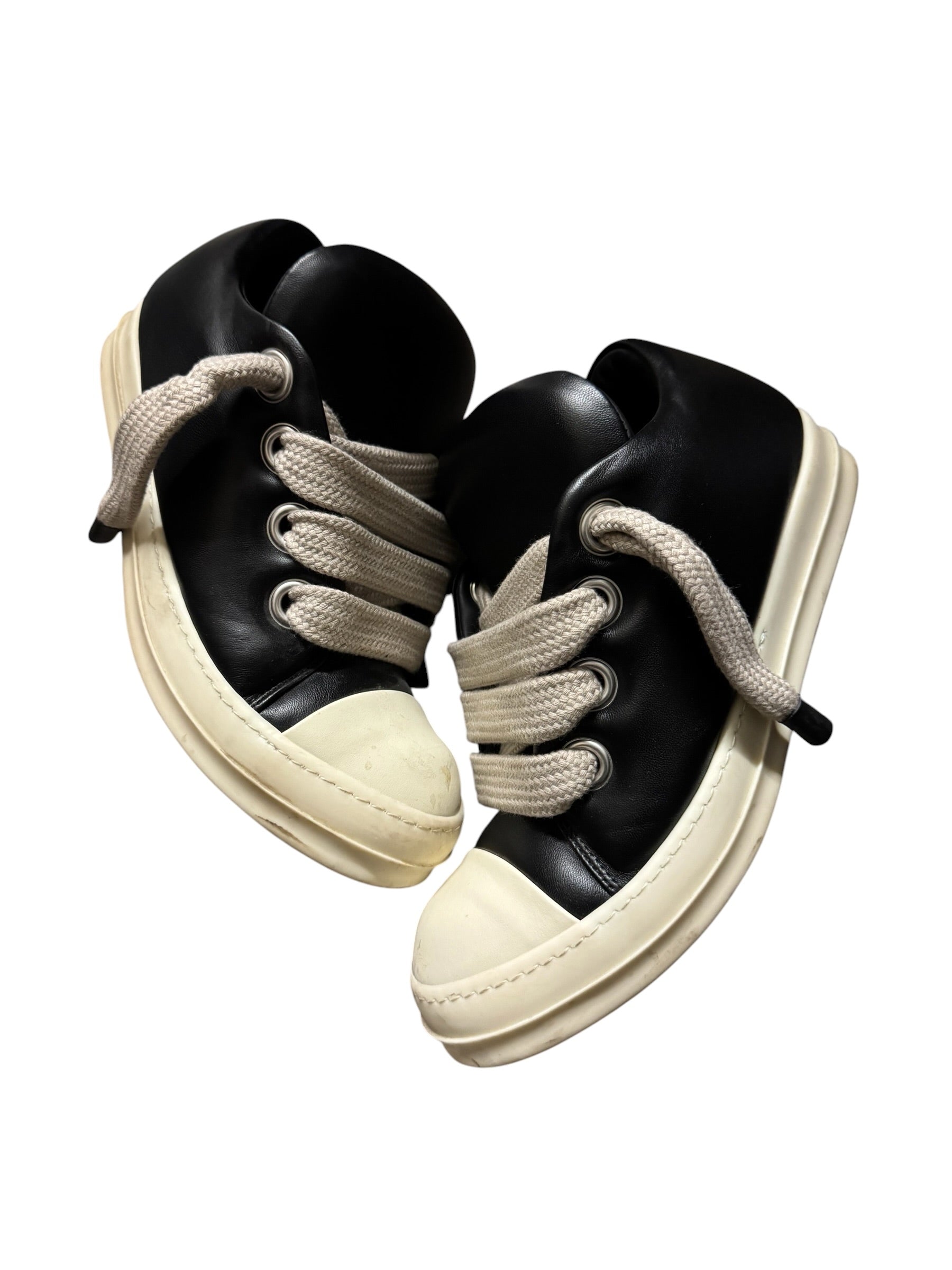 Rick Owens Padded Jumbo Lace Low Black