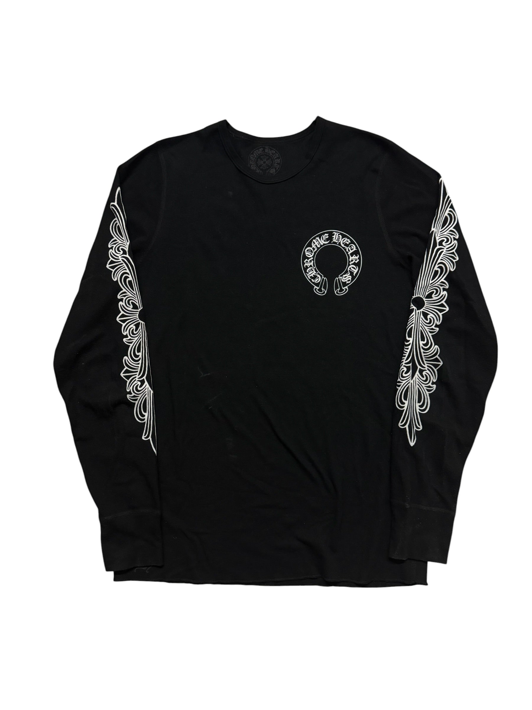 Chrome Hearts Horseshoe Thermal Waffle T-Shirt Black