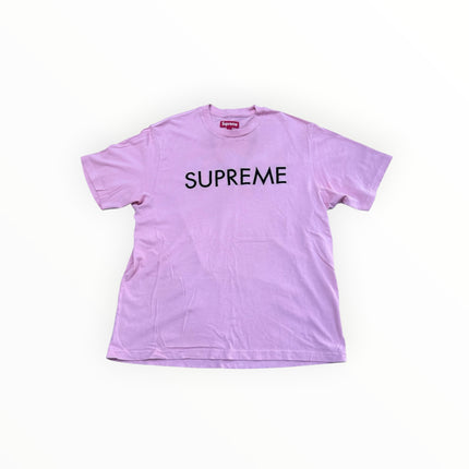 Supreme Capital Short Sleeve Pink
