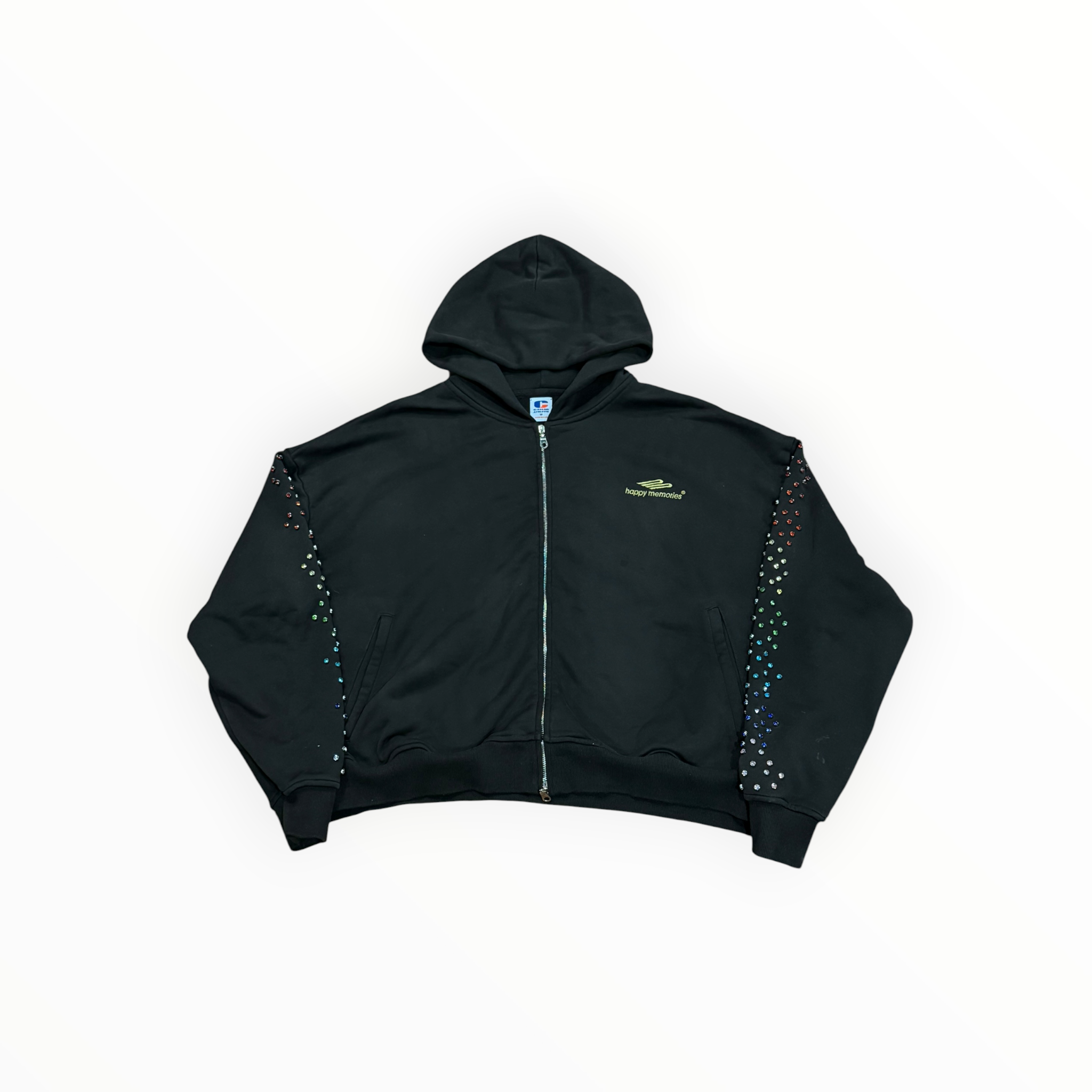 HMDD Rainbow Crystal Zip Up