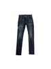 Amiri Staggered Logo Denim Black