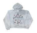 Amis ET Fleurs Dream Girl Zip Hoodie Grey