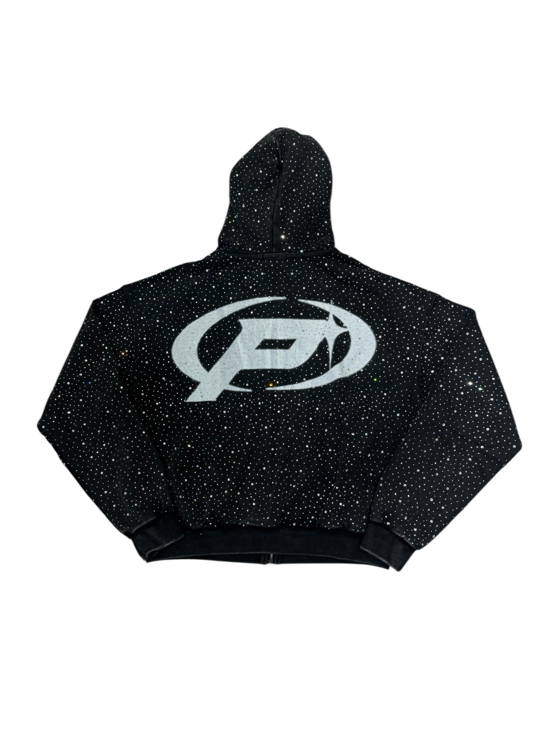 Prestige Diamond Black Zip Up Hoodie