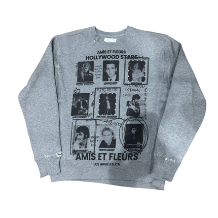 Amis ET Fleurs Hollywood Stars Crewneck