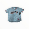Supreme Old English Baseball Jersey Grey