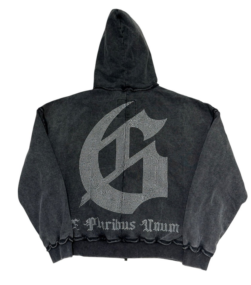 Godspeed Studded OG Logo Hoodie Black Wash