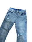Purple Flare Denim Blue
