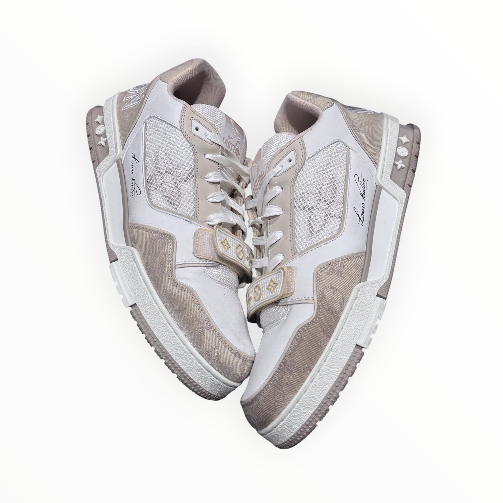 Louis Vuitton Trainer Beige White