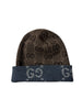 Gucci GG Reversible Wool Beanie Beige/Blue