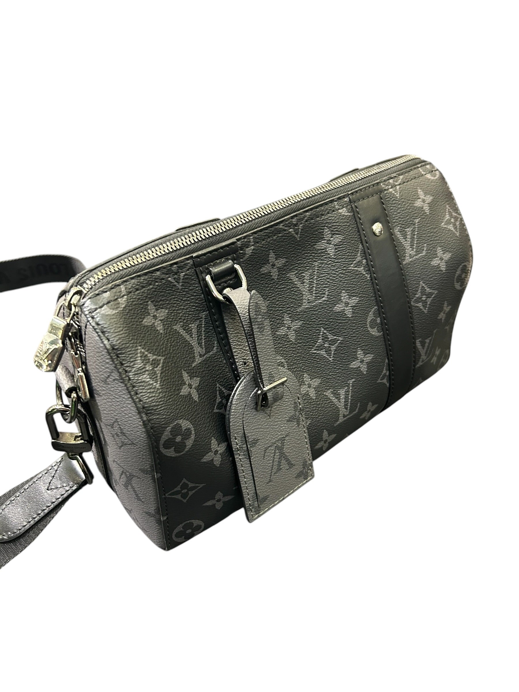 Louis Vuitton City Eclipse Monogram Keepall Black