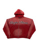 Carpe Diem Cursive Logo Zip Up Red