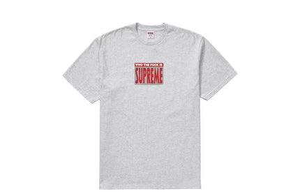 Supreme Who The F*ck Tee Ash Grey