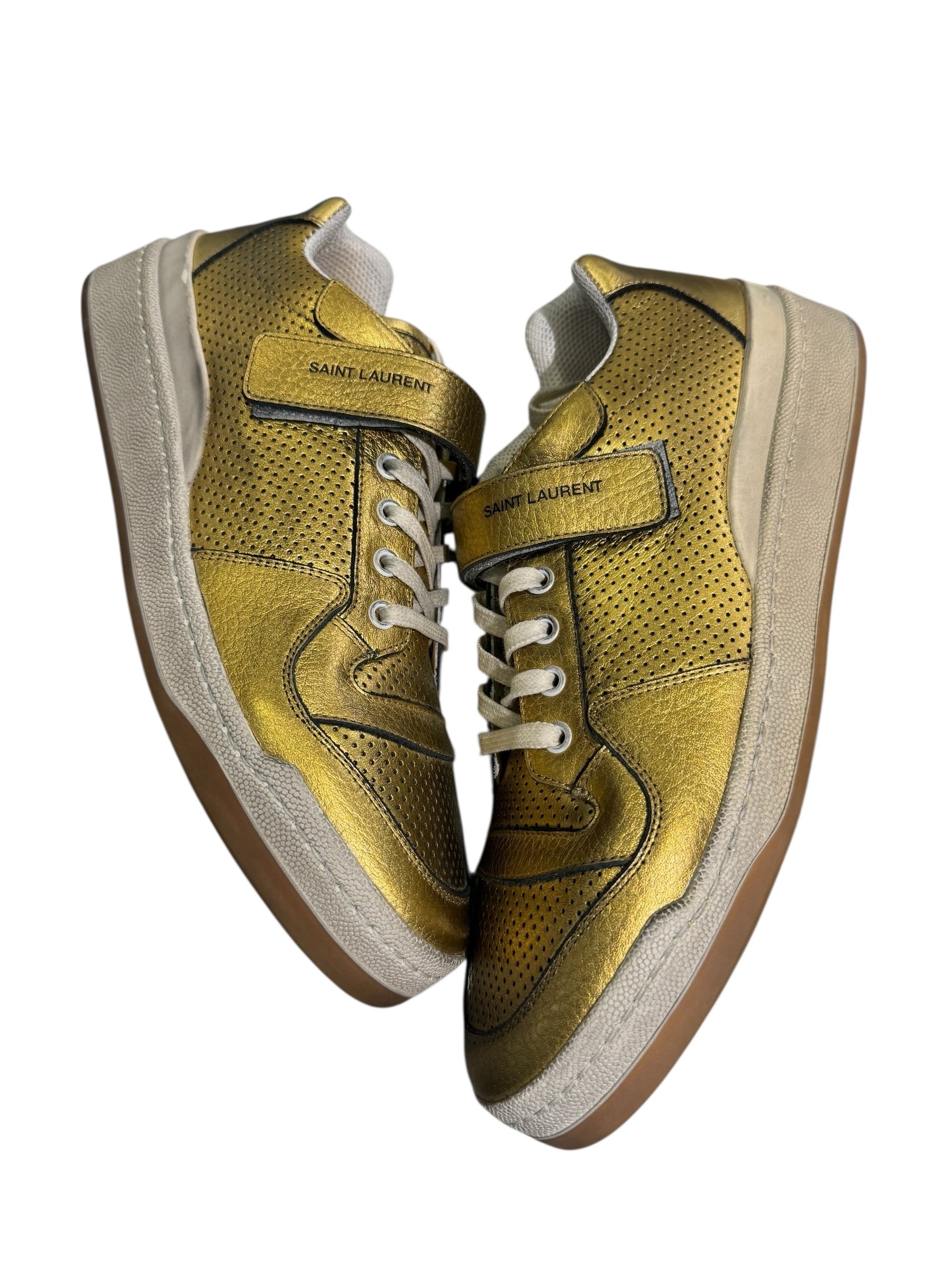 Saint Laurent Low Top Gold