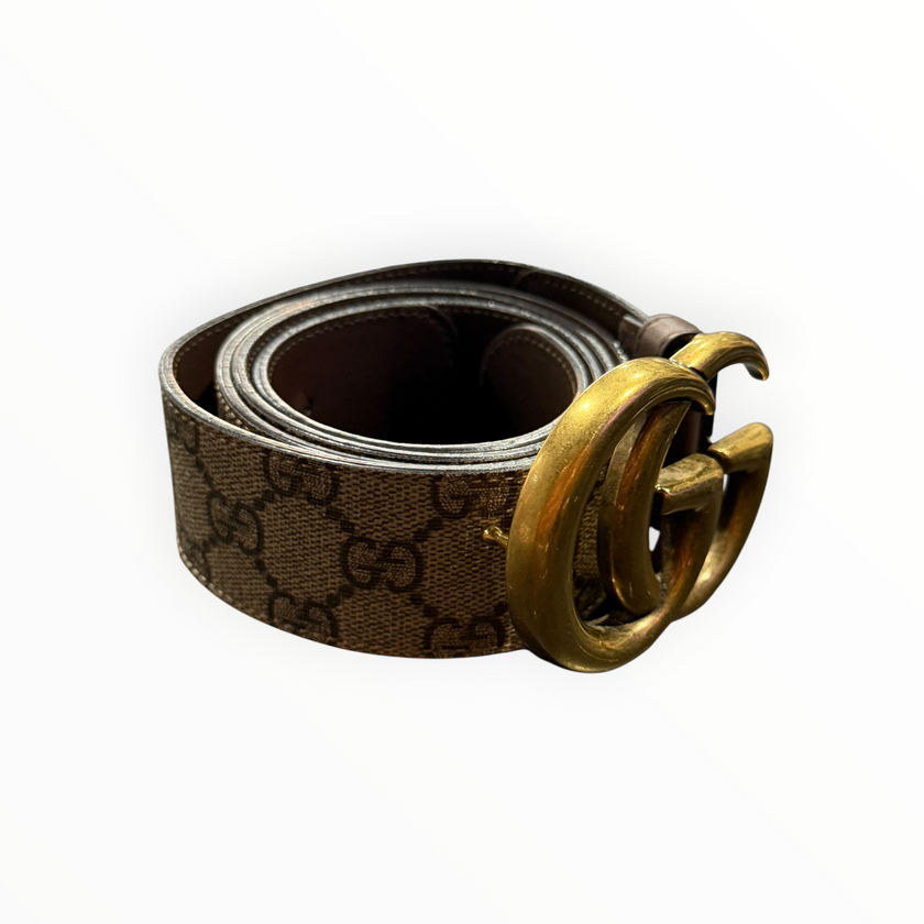 Gucci Monogram GG Belt Tan
