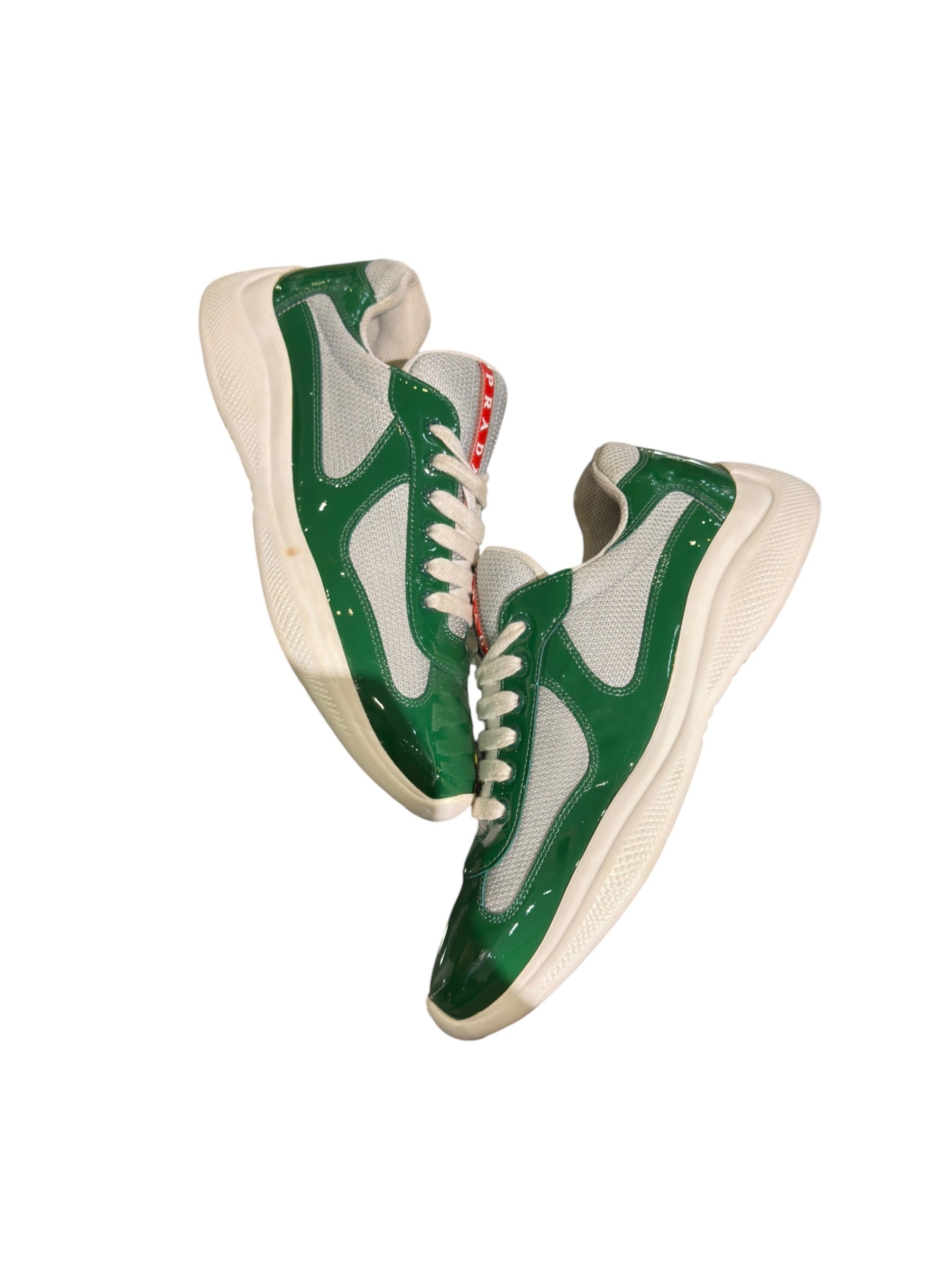 Prada American Cup Patent Green/White