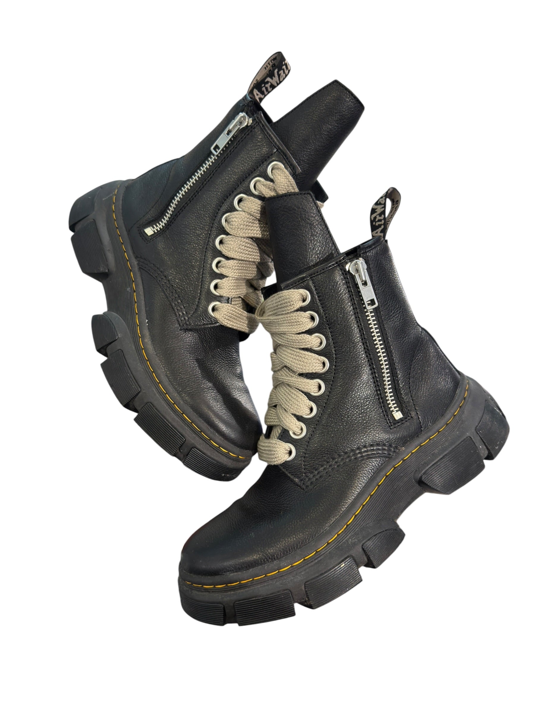 Dr. Martens 1460 DMXL Jumbo Lace Zip Boot Rick Owens Black