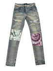 Amiri Tie Dye Art Patch Denim