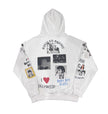 Amis ET Fleurs LA Love Hoodie White